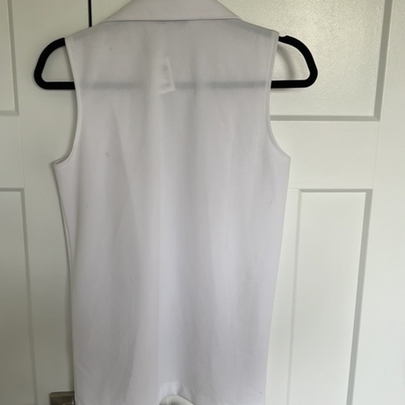 White Sleeveless Cardigan - Picture 4 of 5